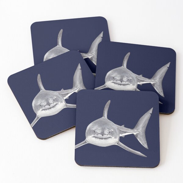 Item preview, WHITE SHARK-Carcharodon carcharias designed and sold by BEATRIZ ABAITUA.
