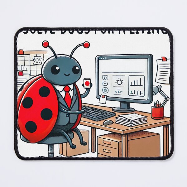 Item preview, I solve bugs for a living Funny Dad Joke Humor for programmers designed and sold by NoCompetition.
