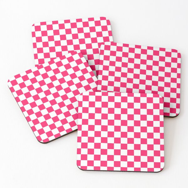 Item preview, Pink White Checker Pattern  designed and sold by PatternTitan.
