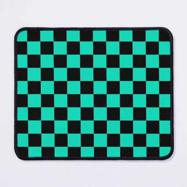 Item preview, Turquoise Black Checker Pattern designed and sold by PatternTitan.