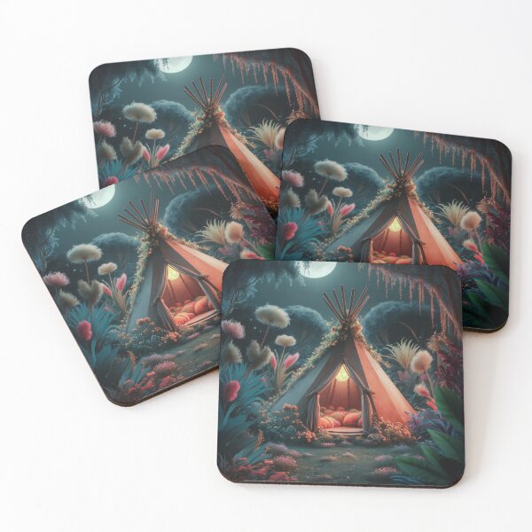 Item preview, Moon Magic: Tipi Among Exotic Plants designed and sold by notevidia.