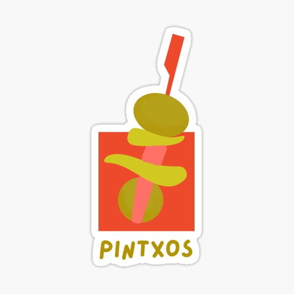 Vista previa del artículo con la obra «Pintxos - San Sabastián, España», diseñado y vendido por LivingInThinAir.