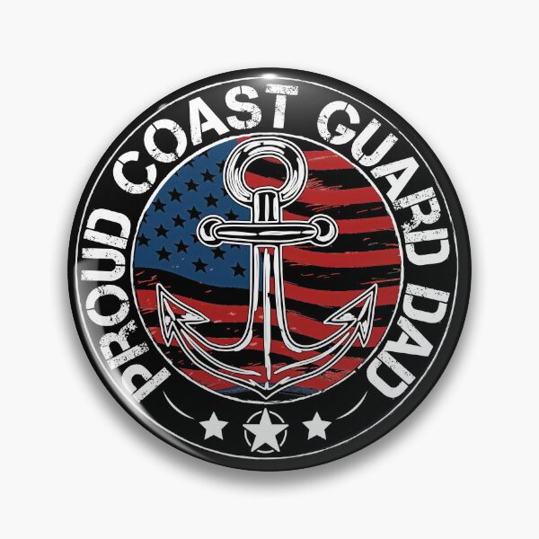 Item preview, Proud Coast guard Dad Usa Emblem Flag  designed and sold by Smix Pixels.
