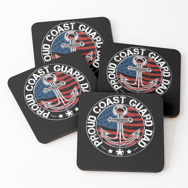 Item preview, Proud Coast guard Dad Usa Emblem Flag  designed and sold by Smix Pixels.