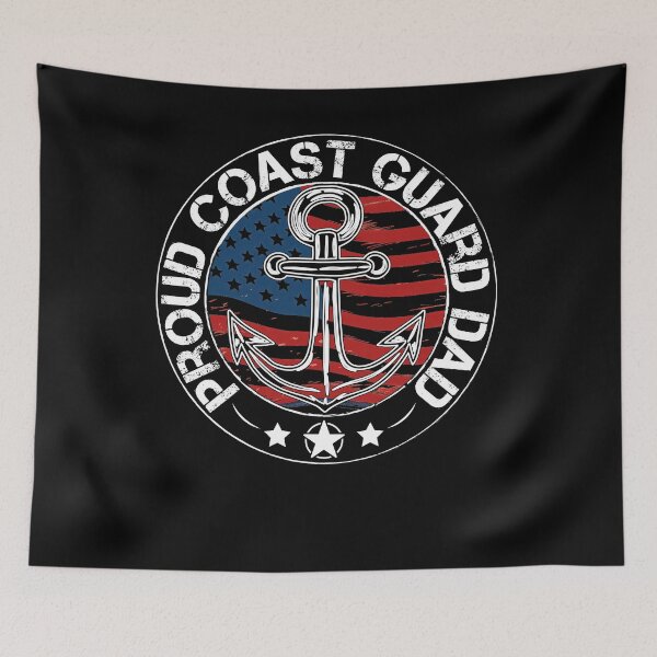Item preview, Proud Coast guard Dad Usa Emblem Flag  designed and sold by Smix Pixels.