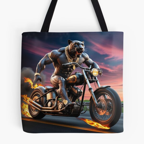 Item preview, Panther riding a motorcycle designed and sold by Art-Design-EM.