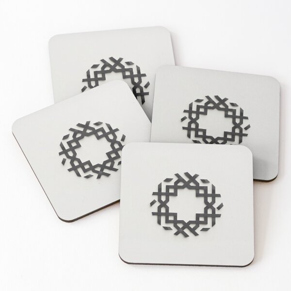 Item preview, Intricate Geometry: Modern Abstract Wreath designed and sold by EcoMinimalArt.