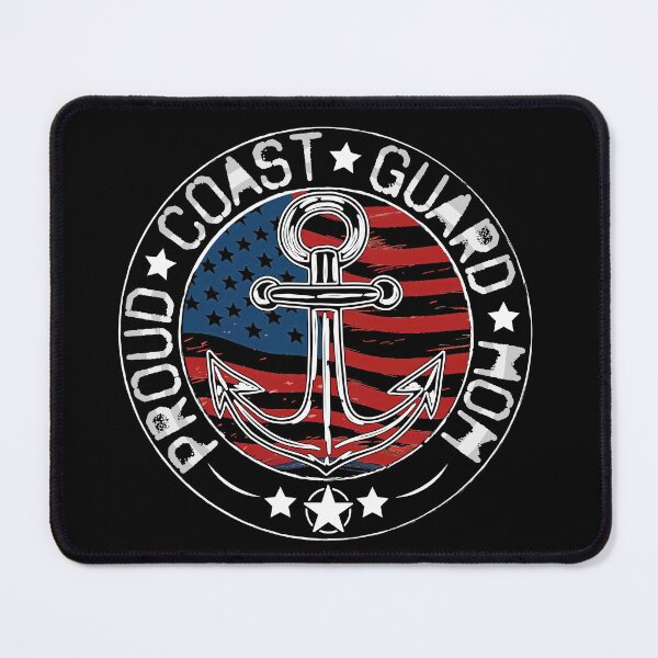 Item preview, Proud Coast guard Mom Usa Emblem Flag  designed and sold by Smix Pixels.