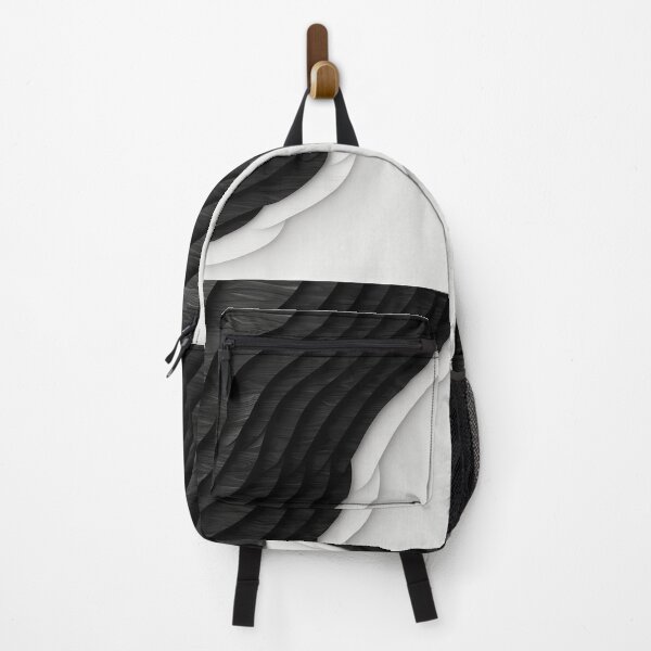 Item preview, Wave of Elegance: Abstract Black and White Layers designed and sold by EcoMinimalArt.