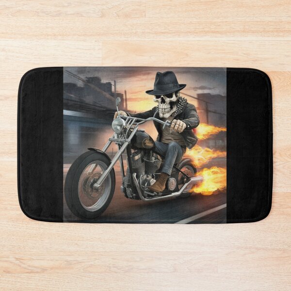 Item preview, Skull riding a motorcycle designed and sold by Art-Design-EM.