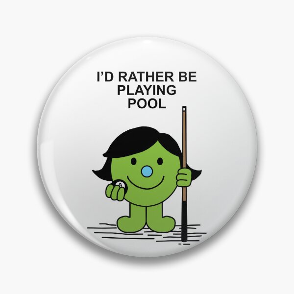 Item preview, Little Miss Id rather be playing pool designed and sold by Scat the cat.