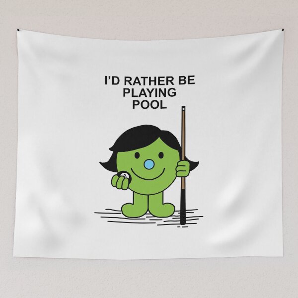 Item preview, Little Miss Id rather be playing pool designed and sold by Scat the cat.