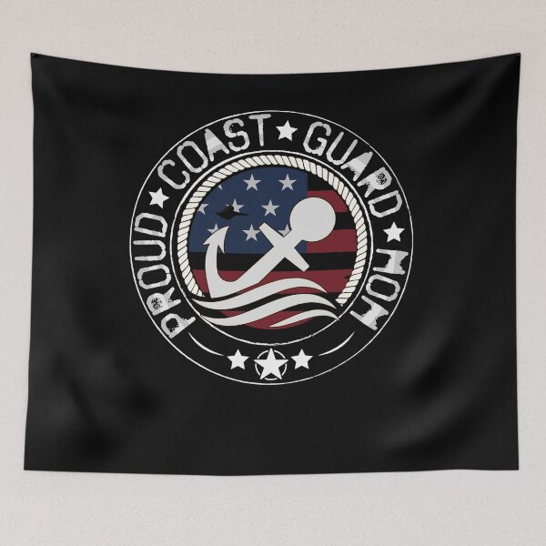 Item preview, Proud Coast guard Mom Usa Emblem Flag  designed and sold by Smix Pixels.