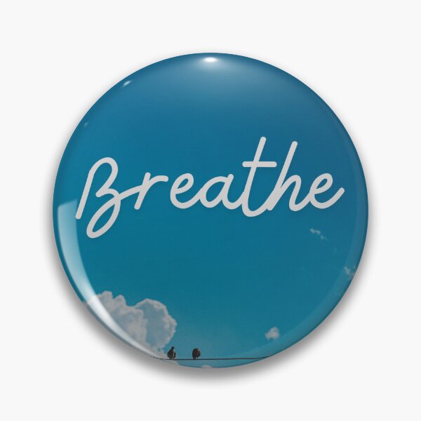 Item preview, Calming 'Breathe' poster designed and sold by curiousque.