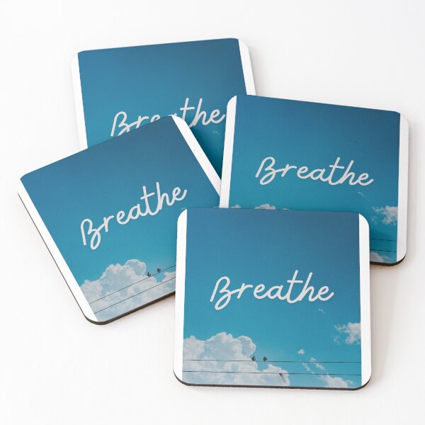 Item preview, Calming 'Breathe' poster designed and sold by curiousque.