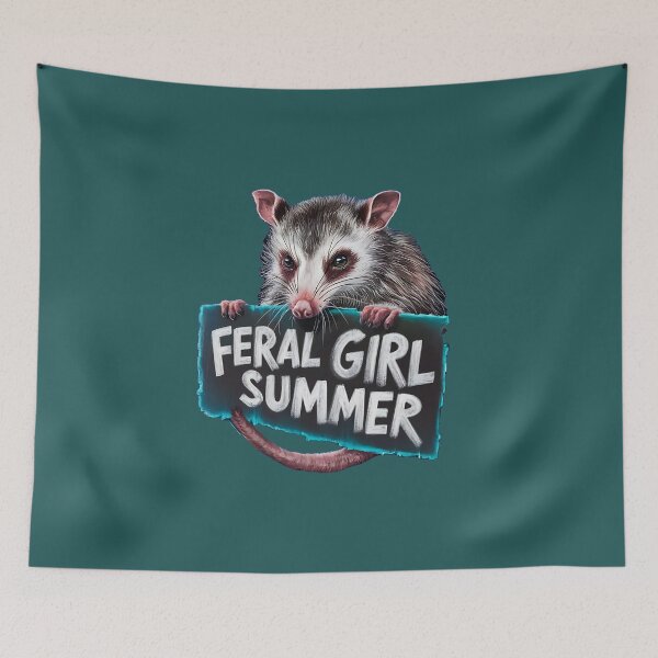 Item preview, Feral Girl Summer Possum Meme designed and sold by box-artshop.