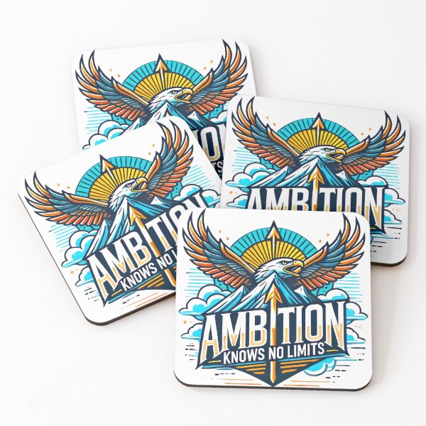 Item preview, Ambition Knows no limits Motivational Success Quote designed and sold by NoCompetition.