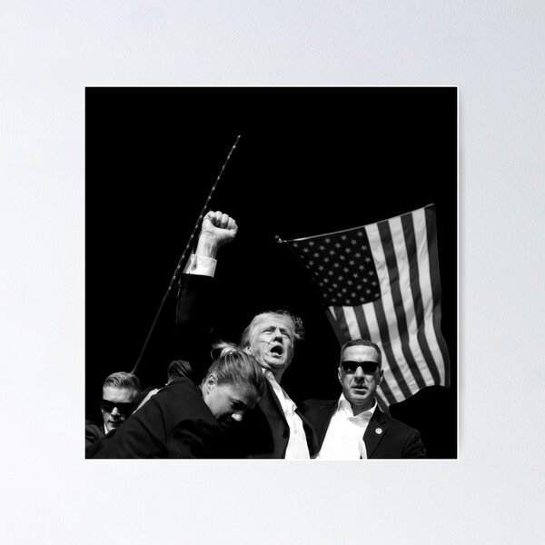 Item preview, Donald Trump assassination attempt (transparent background) designed and sold by Zokakelt.