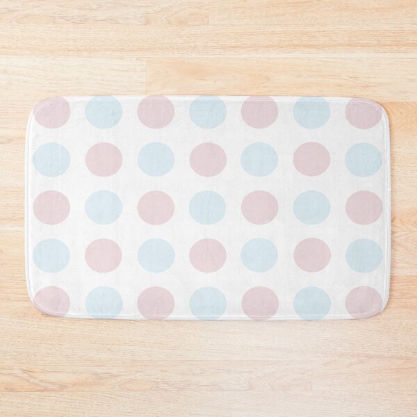 Item preview, PALE BLUE, PALE PINK and WHITE Symmetrical POLKA DOTS  designed and sold by RachelMacht.