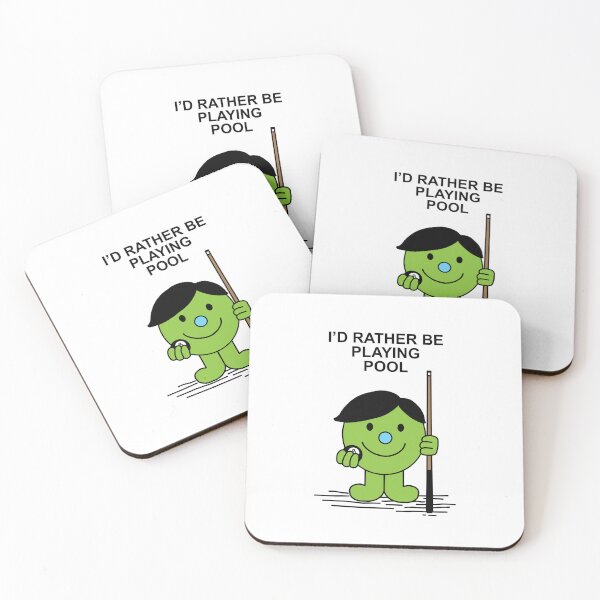 Item preview, Mr Men Id rather be playing pool designed and sold by Scat the cat.