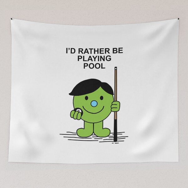 Item preview, Mr Men Id rather be playing pool designed and sold by Scat the cat.