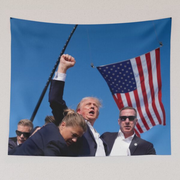Item preview, Donald Trump assassination attempt (in color) designed and sold by GorArt1.