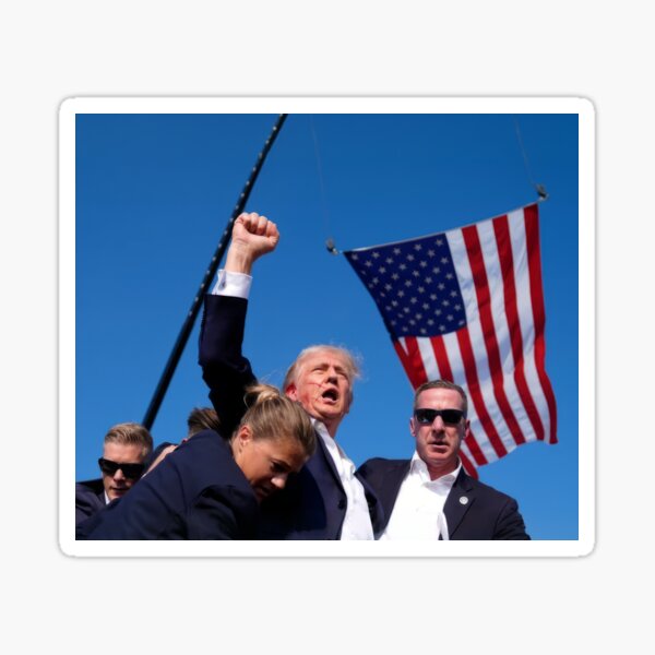 Item preview, Donald Trump assassination attempt (in color) designed and sold by Zokakelt.