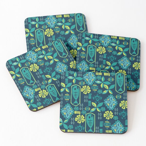 Item preview, Hawaiian Icons in Seafoam Blue designed and sold by J Marielle Designs.
