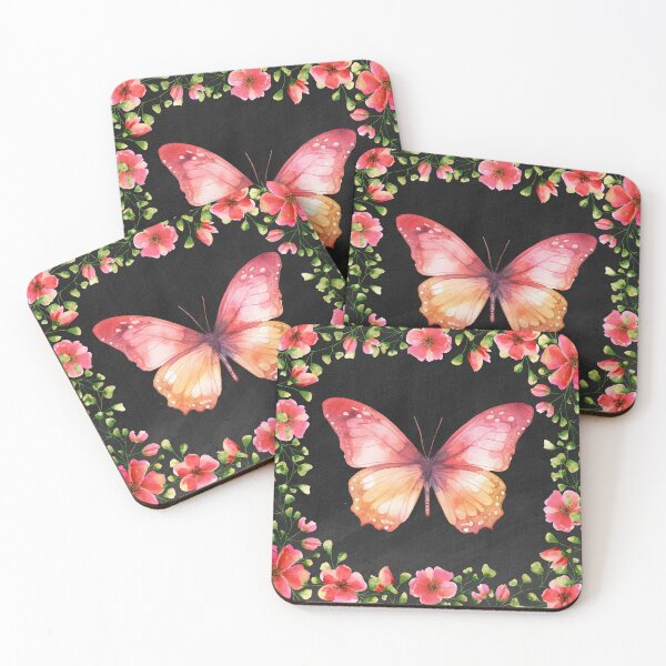 Item preview, Butterfly with Flowers designed and sold by Marguerite Artistry.