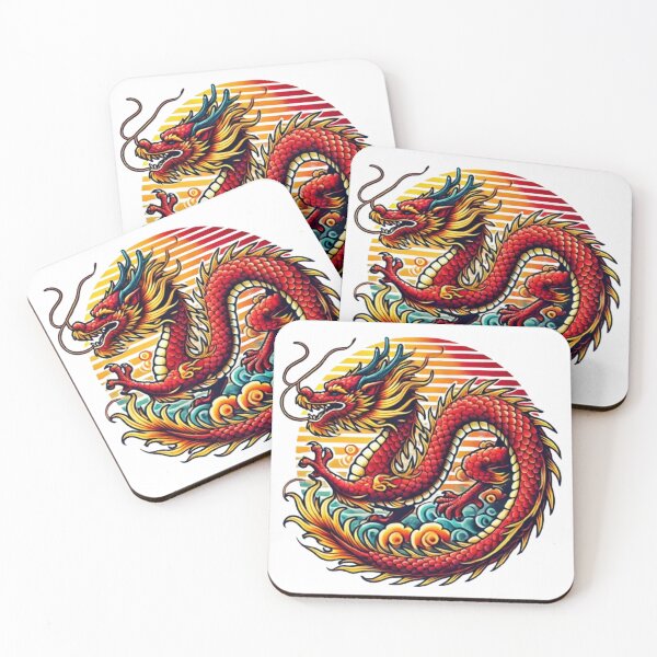 Item preview,  Vibrant Red Dragon in Sunset designed and sold by NattyGe.