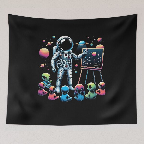 Item preview, Astronaut Teacher Teaching Alien Kids on Space Planet Galaxy designed and sold by clothesy7.
