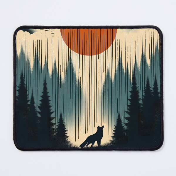 Item preview, Dreamy Fox Illustration with Stars and Geometric Shapes designed and sold by zoughlal.