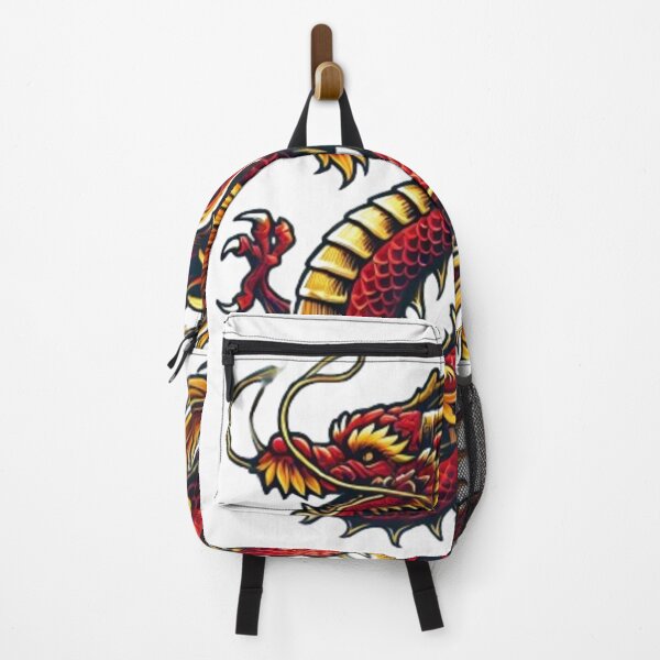 Item preview, Fiery Red Dragon with Golden Accents designed and sold by NattyGe.