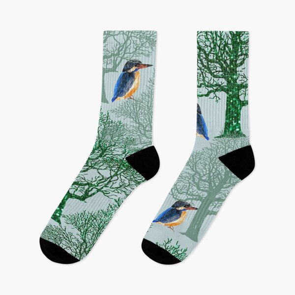 Item preview, Kingfisher in the forest  designed and sold by SharonVallis.