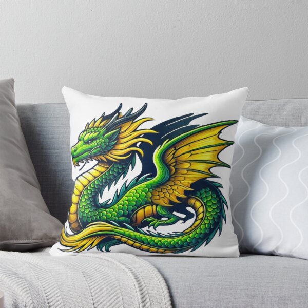 Item preview, Vibrant Green and Gold Dragon  designed and sold by NattyGe.