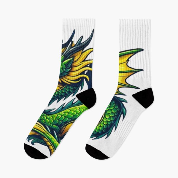 Item preview, Vibrant Green and Gold Dragon  designed and sold by NattyGe.