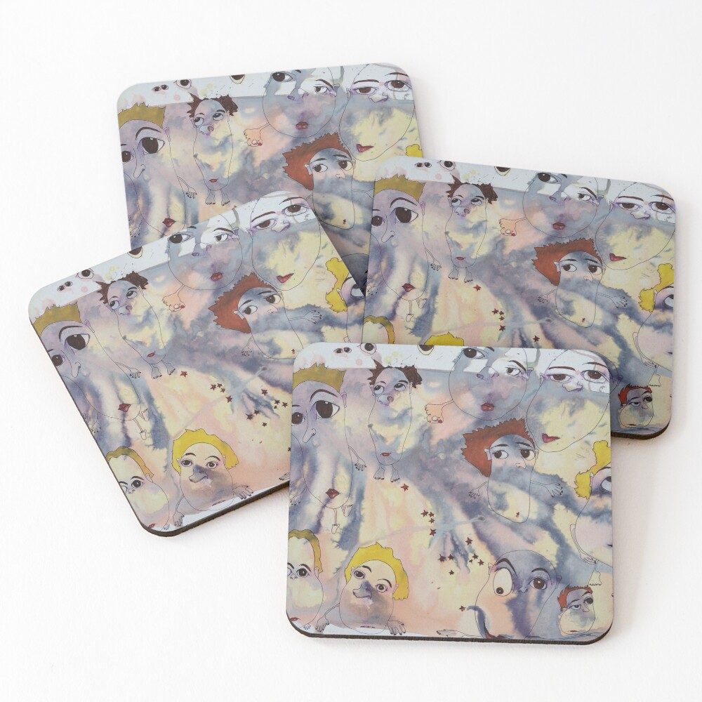 Item preview, Coasters (Set of 4) designed and sold by Rorschach68.