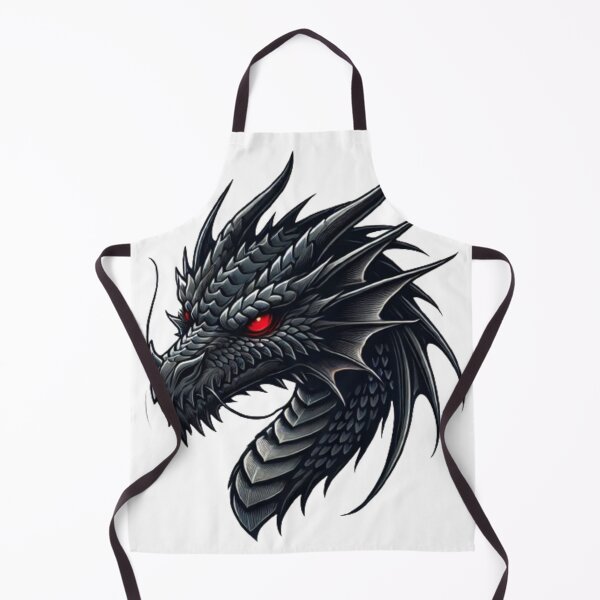 Item preview, Fierce Black Dragon Head designed and sold by NattyGe.