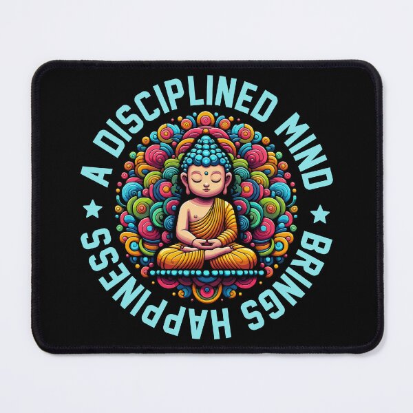Item preview, Buddha Meditation A Disciplined Mind Brings Happiness designed and sold by AxelBrook.