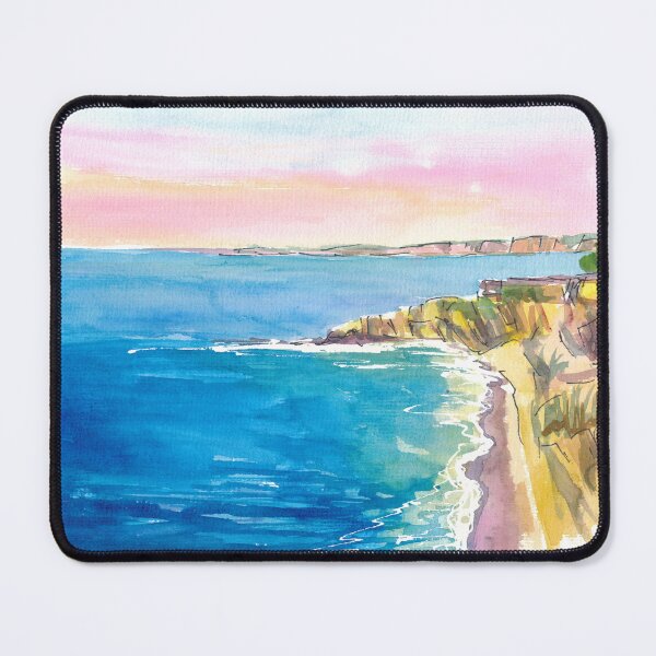 Item preview, La Jolla Coastal Sunset Scene of Californias Pacific Beach Jewel designed and sold by artshop77.