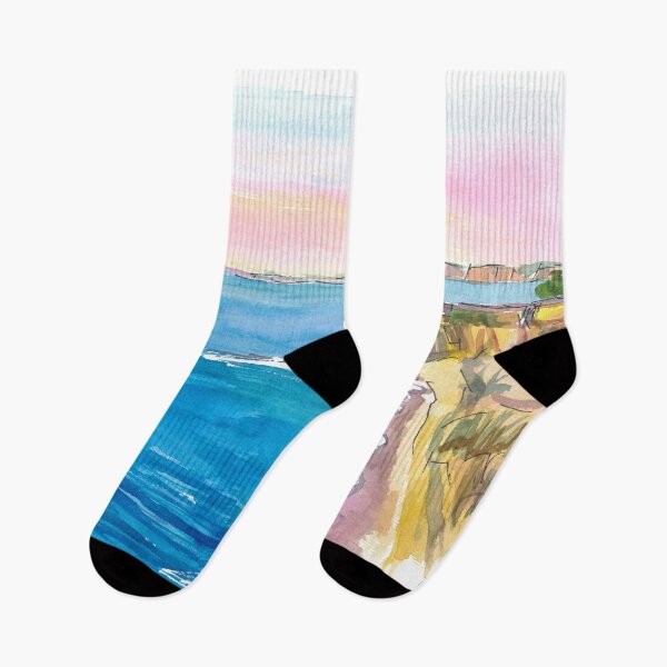 Item preview, La Jolla Coastal Sunset Scene of Californias Pacific Beach Jewel designed and sold by artshop77.