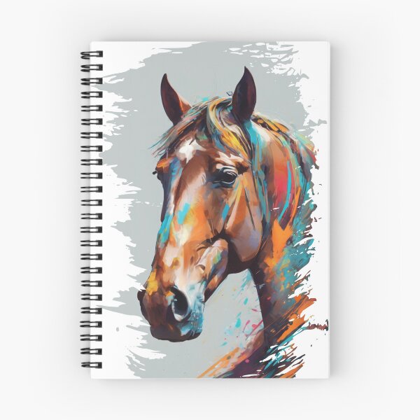 Item preview, Horse color painting with grey background designed and sold by LKTD-Projects.