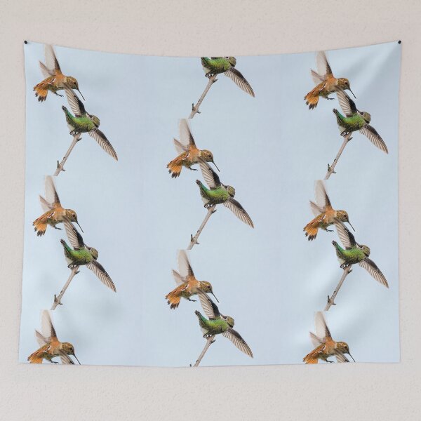 Item preview, Rufus and Anna's Hummingbirds Facing Off designed and sold by CarolM.