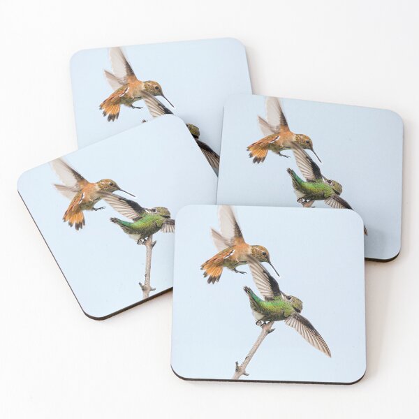 Item preview, Rufus and Anna's Hummingbirds Facing Off designed and sold by CarolM.