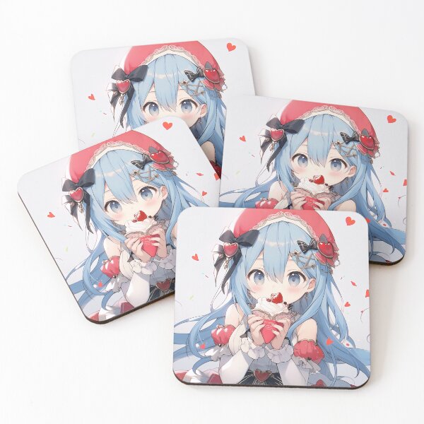 Item preview, Sweet Strawberry Crepe Anime Girl designed and sold by bubblegoth.