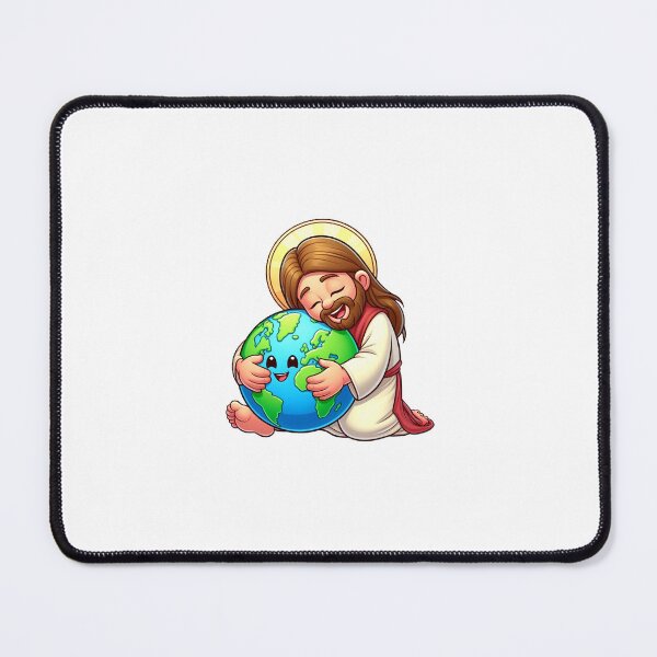 Item preview, Jesus holding Earth  designed and sold by HolyRosery.