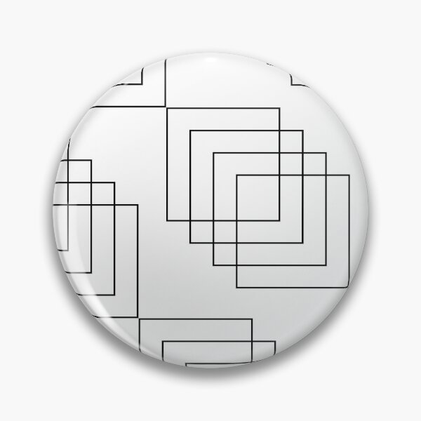 Item preview, Black Overlapping Squares - Artistic Geometric Pattern designed and sold by signshirtz.