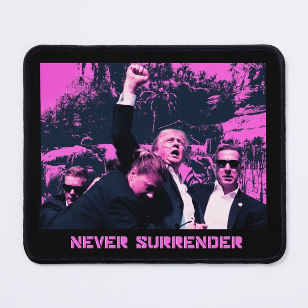Item preview, Donald Trump Never Surrender Vietnam Style designed and sold by RightMemeMerch.