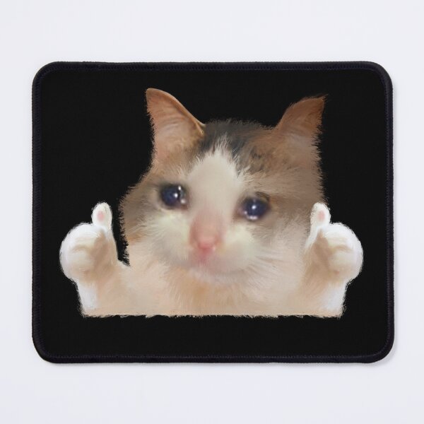 Item preview, Crying Cat Thumbs Up Meme with Two Hands Raised Sad Kitty Cry Eyes Funny Memes designed and sold by FranParentUS.
