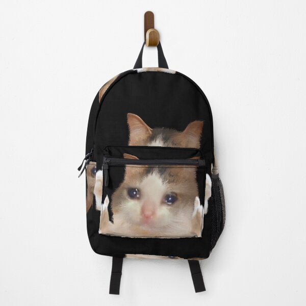 Item preview, Crying Cat Thumbs Up Meme with Two Hands Raised Sad Kitty Cry Eyes Funny Memes designed and sold by FranParentUS.